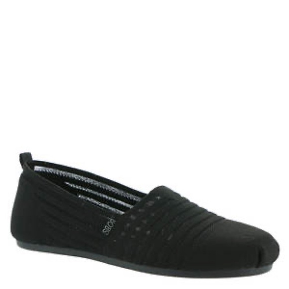 SKECHERS BOBS PLUSH GOLDEN HOUR SLIP ON SNEAKER - Black, Size 8, Brand new